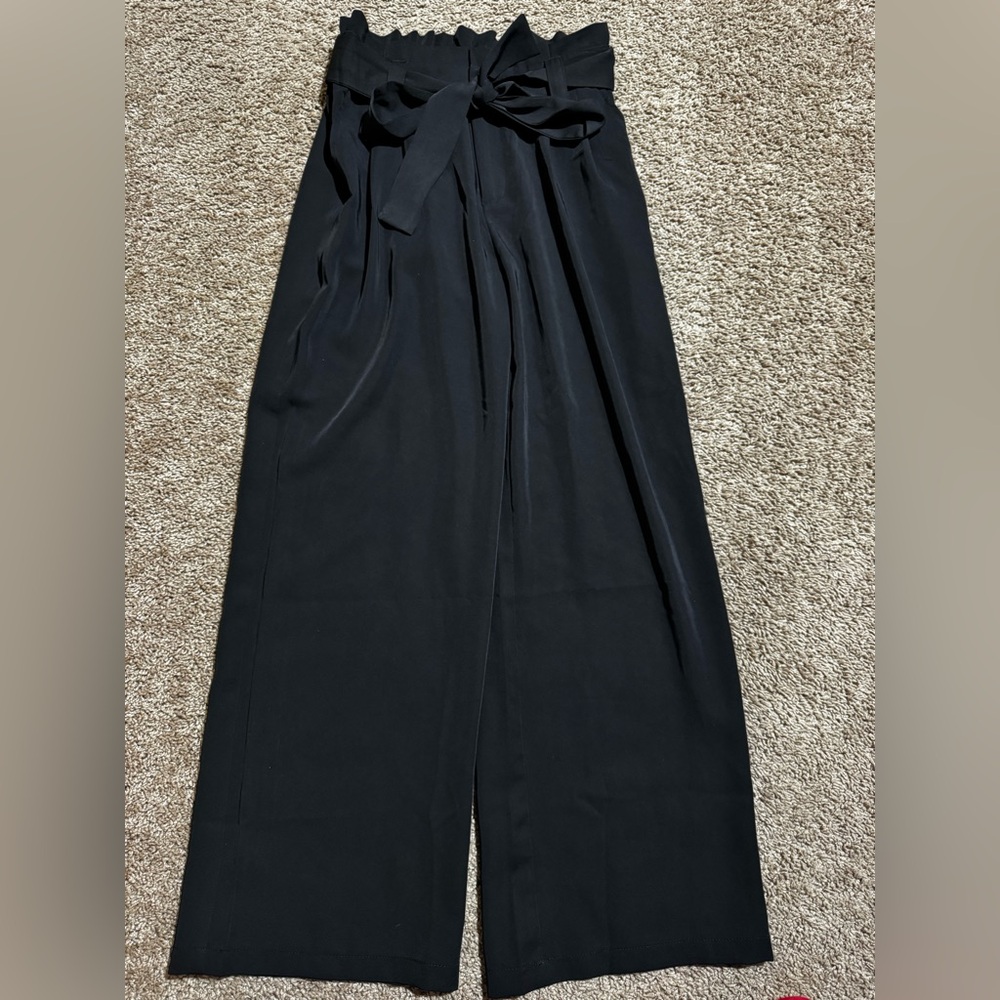 LILLUSORY Black Wide-Leg Trousers Medium - Picture 4 of 6